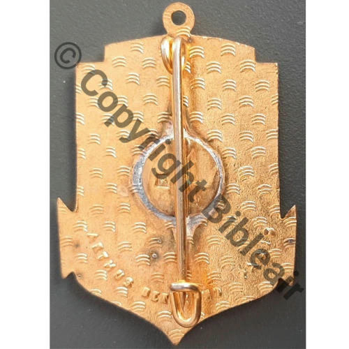 EMES  ECOLE MARINE ELECTR SECURITE  AB.P Bol poinconne Dos chevrons Src.leberetvert 18Eur04.25